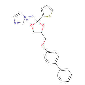 1H-Imidazole,1-[[4-[([1,1'-biphenyl]-4-yloxy)methyl]-2-(2-thienyl)-1,3-dioxolan-2-yl]methyl]-, trans-