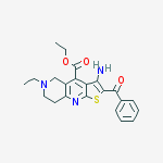 ethyl 3-amino-6-ethyl-2-(phenylcarbonyl)-5,6,7,8-tetrahydrothieno[2,3-b][1,6]naphthyridine-4-carboxylate