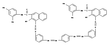 4,4-[phenylene-1,4-bis(ethylenephenylene-1,4-azo)]bis[N-(2,4-dimethylphenyl)-3-hydroxynaphthalene-2-carboxamide]