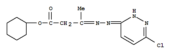cyclohexyl (3E)-3-[2-(6-chloropyridazin-3-yl)hydrazinylidene]butanoate