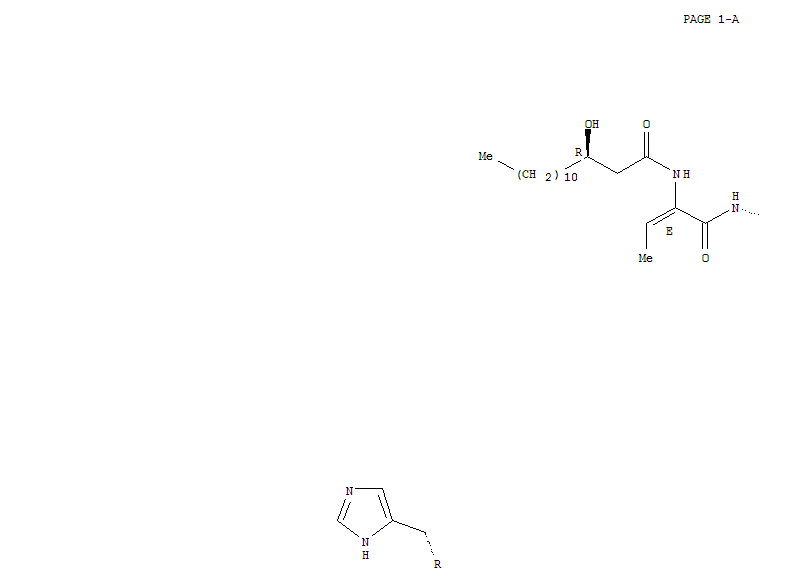 L-Histidine,(E)-2,3-didehydro-N-(3-hydroxy-1-oxotetradecyl)-2-aminobutanoyl-L-threonyl-D-allothreonyl-D-tyrosyl-(E)-2,3-didehydro-2-aminobutanoyl-D-glutaminylglycyl-O-a-D-glucopyranosyl-N-methyl-L-allothreonyl-,y-lactone, (R)-