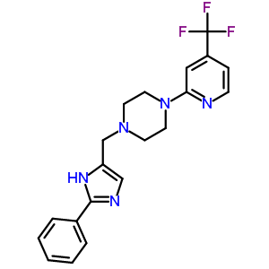 PIPERAZINE, 1-[(2-PHENYL-1H-IMIDAZOL-4-YL)METHYL]-4-[4-(TRIFLUOROMETHYL)-2-PYRIDINYL]-