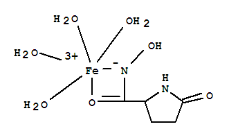 ferric N-oxido-5-oxo-pyrrolidine-2-carboxamide tetrahydrate