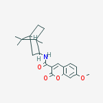 7-methoxy-2-oxo-N-(1,7,7-trimethylbicyclo[2.2.1]hept-2-yl)-2H-chromene-3-carboxamide