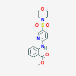 METHYL 2-[(5-MORPHOLIN-4-YLSULFONYLPYRIDIN-2-YL)AMINO]BENZOATE