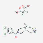 (3,4-dichlorophenyl)-(7-methyl-3-aza-7-azoniabicyclo[3.3.1]nonan-3-yl)methanone;(z)-4-hydroxy-4-oxobut-2-enoate