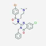 (R)-N-(1-(3-benzyl-7-chloro-4-oxo-3,4-dihydroquinazolin-2-yl)propyl)-4-bromo-N-(3-(dimethylamino)propyl)benzamide,