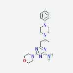 4-morpholin-4-yl-6-[2-(4-phenylpiperazin-1-yl)propyl]-1,3,5-triazin-2-amine