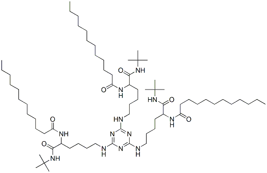 N,N,N-[1,3,5-Triazine-2,4,6-triyltris[imino[1-[[(1,1-dimethylethyl)amino]carbonyl]-5,1-pentanediyl]]]trisdodecanamide