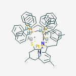 disilver; diphenylphosphaniumylmethyl-diphenyl-phosphonium; 4-methylcyclohexane-1,2-dithiolate; 4-methyl-2-(4-methylpiperidin-1-id-2-yl)-6H-pyridin-1-ide; platinum(+2) cation