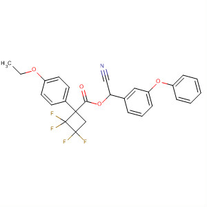 Cyclobutanecarboxylic acid, 1-(4-ethoxyphenyl)-2,2,3,3-tetrafluoro-,cyano(3-phenoxyphenyl)methyl ester
