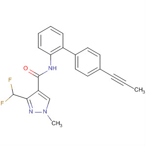 1H-Pyrazole-4-carboxamide,3-(difluoromethyl)-1-methyl-N-[4'-(1-propynyl)[1,1'-biphenyl]-2-yl]-