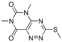 Pyrimido[4,5-e]-1,2,4-triazine-6,8(5H,7H)-dione, 5,7-dimethyl-3-(methy lthio)-