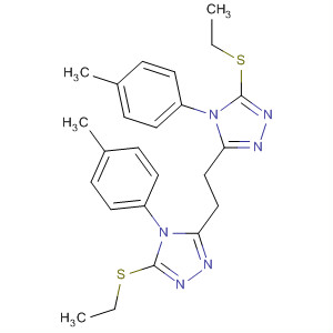 4H-1,2,4-Triazole,3,3'-(1,2-ethanediyl)bis[5-(ethylthio)-4-(4-methylphenyl)-
