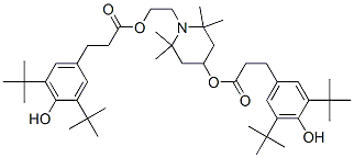 4-[3-(3,5-di-t-Butyl-4-hydroxyphenyl)propionyloxy]-1-[2-[3-(3,5-di-t-butyl-4-hydroxyphenyl)propionyloxy]ethyl-2,2,6,6-tetramethyl] piperidine