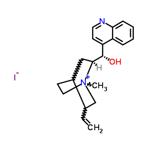 (3xi,8alpha,9S)-9-hydroxy-1-methylcinchonan-1-ium iodide