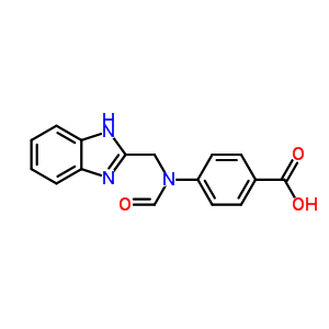4-[(1H-benzimidazol-2-ylmethyl)(formyl)amino]benzoic acid