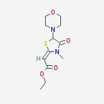 Ethyl (2e)-2-(3-methyl-5-morpholin-4-yl-4-oxo-1,3-thiazolidin-2-ylidene)acetate