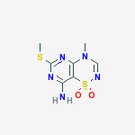 4-methyl-6-(methylsulfanyl)-4H-pyrimido[4,5-e][1,2,4]thiadiazin-8-amine 1,1-dioxide