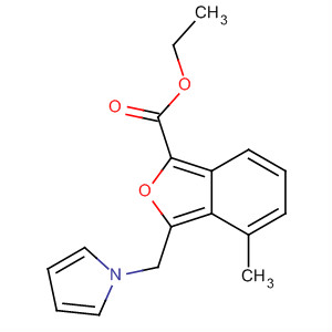 2-Benzofurancarboxylic acid, 4-methyl-3-(1H-pyrrol-1-ylmethyl)-, ethylester