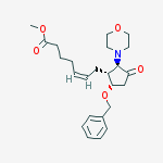 Methyl (z)-7-[(1r,2r,5s)-2-morpholin-4-yl-3-oxo-5-phenylmethoxycyclopentyl]hept-5-enoate