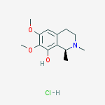 (1s)-6,7-dimethoxy-1,2-dimethyl-3,4-dihydro-1h-isoquinolin-8-ol;hydrochloride
