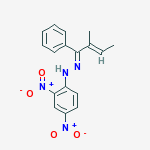 (2E)-1-(2,4-dinitrophenyl)-2-[(2E)-2-methyl-1-phenylbut-2-en-1-ylidene]hydrazine