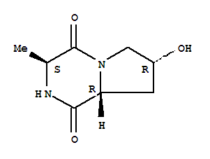 Pyrrolo[1,2-a]pyrazine-1,4-dione,hexahydro-7-hydroxy-3-methyl-, (3S,7R,8aR)-