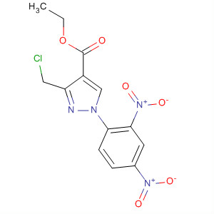 1H-Pyrazole-4-carboxylic acid, 3-(chloromethyl)-1-(2,4-dinitrophenyl)-,ethyl ester
