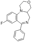 1,2,4,4a-Tetrahydro-9-fluor-7-phenyl-5H(1,4)oxazino(4,3-a)(1,4)benzodi azepin [German]