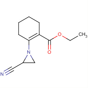 1-Cyclohexene-1-carboxylic acid, 2-(2-cyano-1-aziridinyl)-, ethyl ester