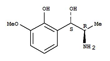 Benzenemethanol, a-[(1R)-1-aminoethyl]-2-hydroxy-3-methoxy-,(aS)-rel-