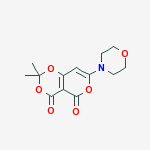 2,2-dimethyl-7-(morpholin-4-yl)-4H,5H-pyrano[4,3-d][1,3]dioxine-4,5-dione