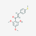 (2E)-1-(2-hydroxy-4,6-dimethoxyphenyl)-3-[4-(methylsulfanyl)phenyl]prop-2-en-1-one