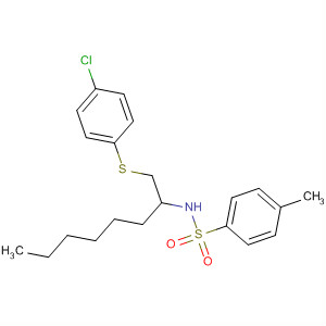 Benzenesulfonamide,N-[1-[[(4-chlorophenyl)thio]methyl]heptyl]-4-methyl-