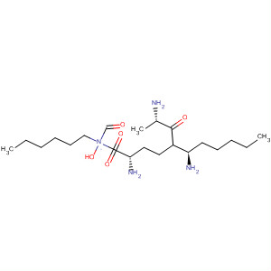 L-Lysinamide, (2R)-N-formyl-N-hydroxy-2-pentyl-b-alanyl-N-hexyl-