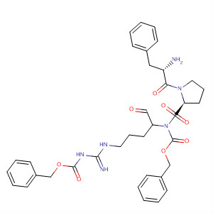 L-Prolinamide,N-[(phenylmethoxy)carbonyl]-D-phenylalanyl-N-[1-formyl-4-[[imino[[(phenylmethoxy)carbonyl]amino]methyl]amino]butyl]-, (S)-