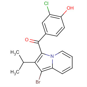 Methanone,[1-bromo-2-(1-methylethyl)-3-indolizinyl](3-chloro-4-hydroxyphenyl)-