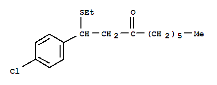 1-(4-chlorophenyl)-1-(ethylsulfanyl)nonan-3-one