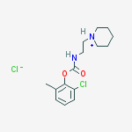 1-(2-{[(2-chloro-6-methylphenoxy)carbonyl]amino}ethyl)piperidinium chloride