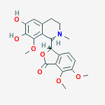 l-alpha-methyl-8-methoxy-6,7-dihydroxy-1-(6,7-dimethoxy-3-phthalidyl)-1,2,3,4-tetrahydroisoquinoline