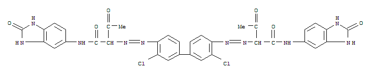 Butanamide, 2,2-(3,3-dichloro1,1-biphenyl-4,4-diyl)bis(azo)bisN-(2,3-dihydro-2-oxo-1H-benzimidazol-5-yl)-3-oxo-