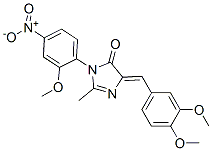 (5Z)-5-[(3,4-dimethoxyphenyl)methylidene]-3-(2-methoxy-4-nitro-phenyl) -2-methyl-imidazol-4-one