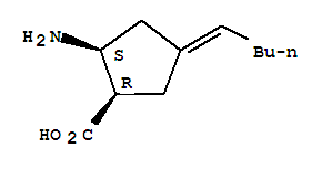 CYCLOPENTANECARBOXYLIC ACID,2-AMINO-4-PENTYLIDENE-,(1R,2S)-REL-