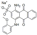 sodium 1-amino-4-o-methoxyanilino-9,10-dihydro-9,10-dioxoanthracene-2-sulphonate