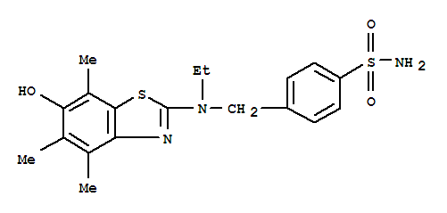 Benzenesulfonamide,  4-[[ethyl(6-hydroxy-4,5,7-trimethyl-2-benzothiazolyl)amino]methyl]-