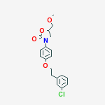 3-{4-[2-(3-chlorophenyl)ethoxy]phenyl}-5-(methoxymethyl)-1,3-oxazolidin-2-one