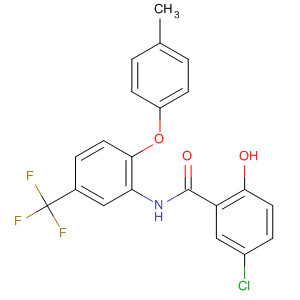 Benzamide,5-chloro-2-hydroxy-N-[2-(4-methylphenoxy)-5-(trifluoromethyl)phenyl]-