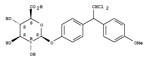4-[2,2-dichloro-1-(4-methoxyphenyl)ethyl]phenyl beta-D-glucopyranosiduronic acid