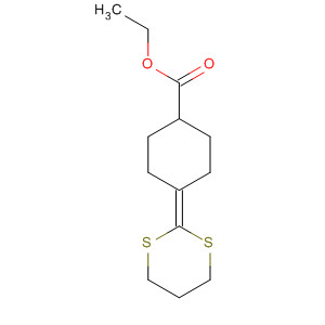 Cyclohexanecarboxylic acid, 4-(1,3-dithian-2-ylidene)-, ethyl ester